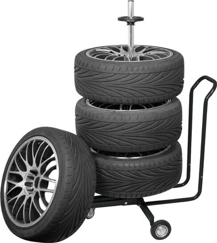 Carpoint Supporto mobile per cerchioni + Custodia Immagine del prodotto 