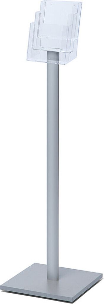 Showdown Prospektständer MB - 3x DIN A5 - Aluminium - Silber