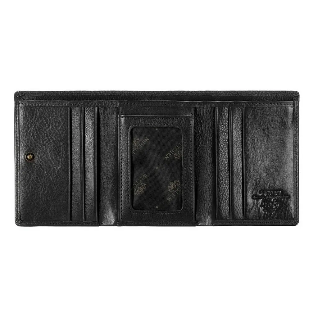 Portefeuille Compact Italy en Cuir Véritable 11cm avec Multi-Rangement - 2