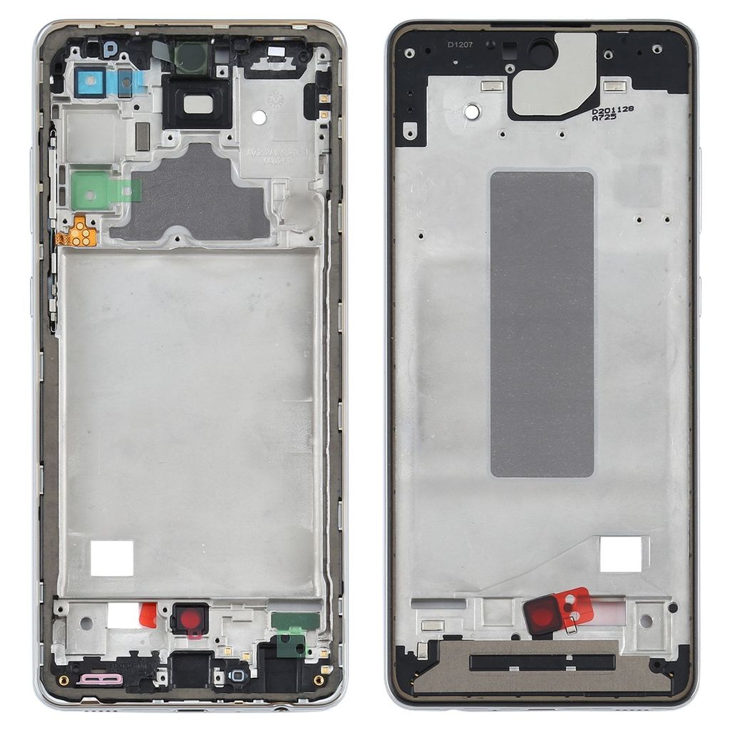 Mittelrahmen Bezel für Samsung Galaxy A72 Silber Middle Frame Rahmen Ersatz Teil