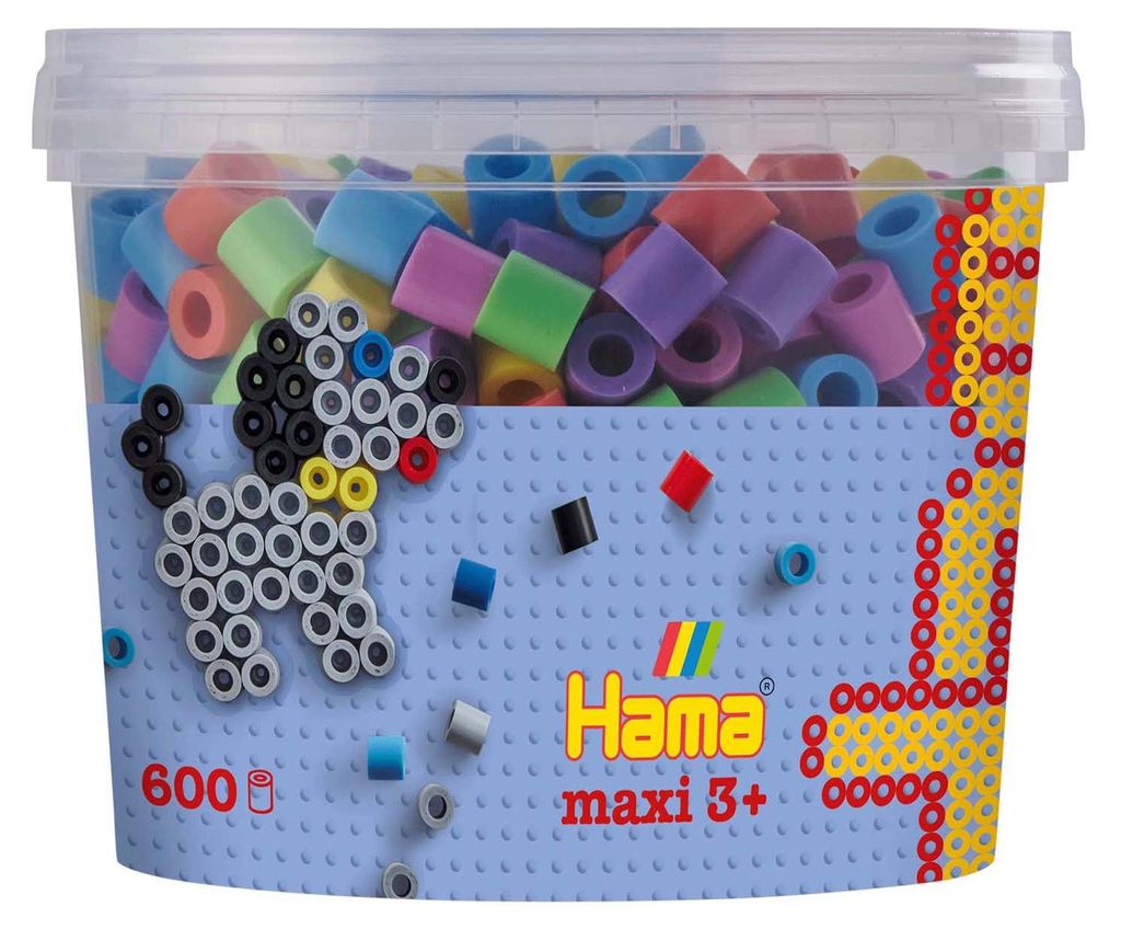 HAMA Maxiperles en boîte 600pcs pastel Image du produit 