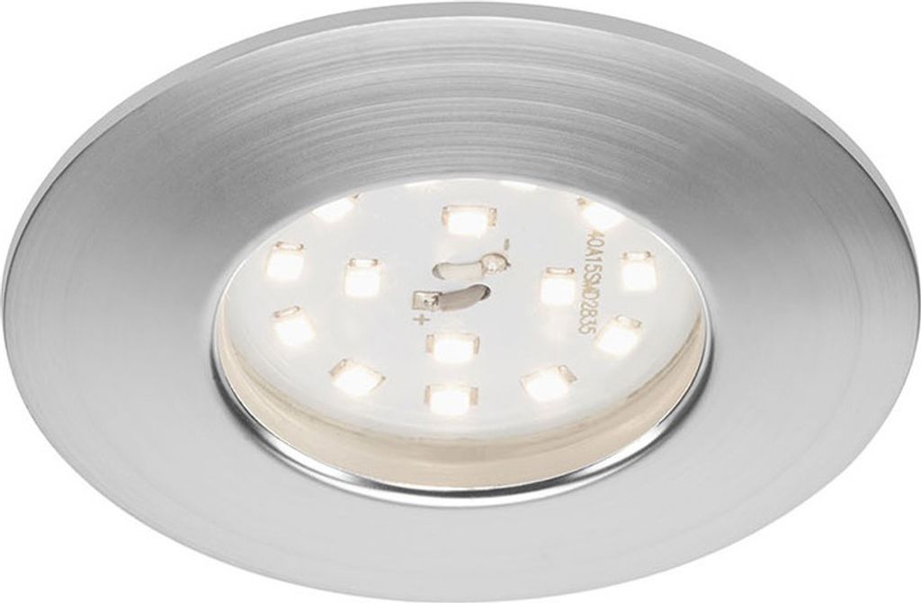 Briloner LED Einbauleuchte rund Aluminium IP44 6,5W Modul Produktbild 