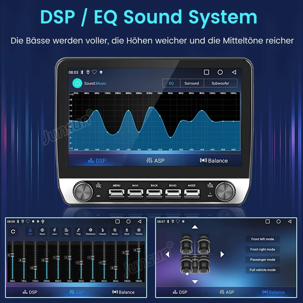 Station Multimédia Android 15 avec Navigation GPS pour Fiat Ducato DAB+ - 13