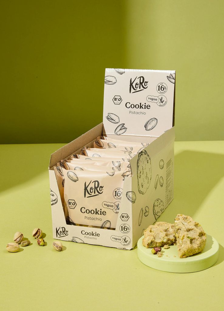 KoRo |  Cookie mit 16 % Pistazie 12 x 50 g Produktbild 