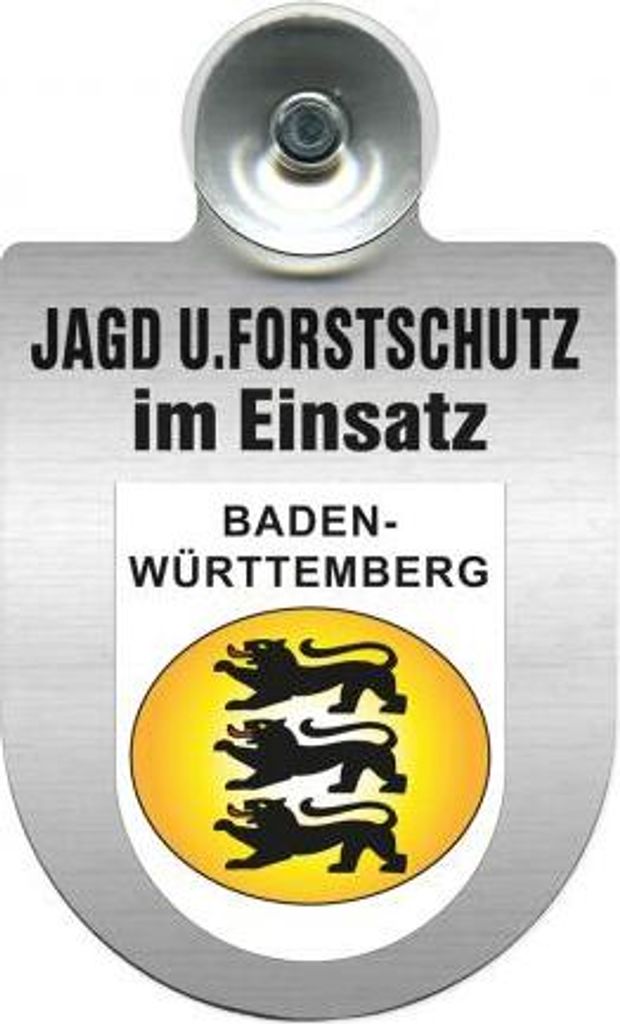 Einsatzschild für Windschutzscheibe incl. Saugnapf - Jagd + Produktbild 