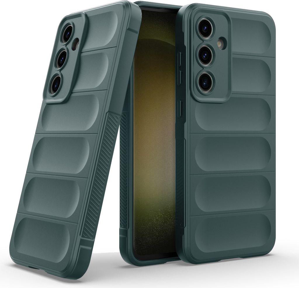 Hülle für Samsung Galaxy S24 FE Handyhülle Outdoor Case Cover Bumper in Grün