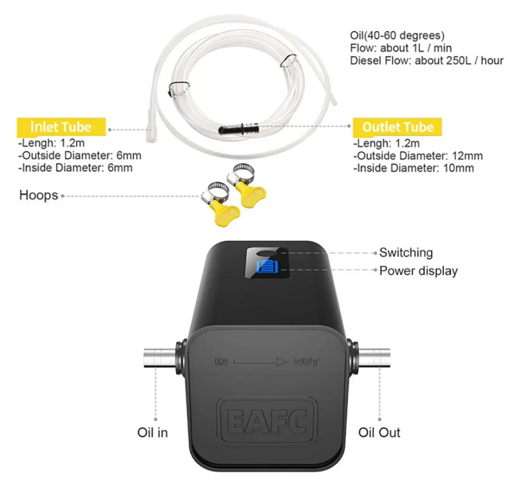 Pompe de transfert multi-fluides sans fil avec batterie haute capacité