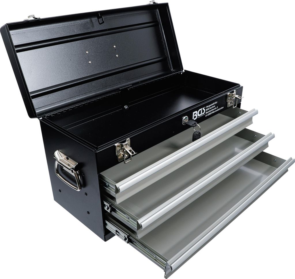 BGS Valise à outils métallique vide 3 tiroirs - 3312 Image du produit 