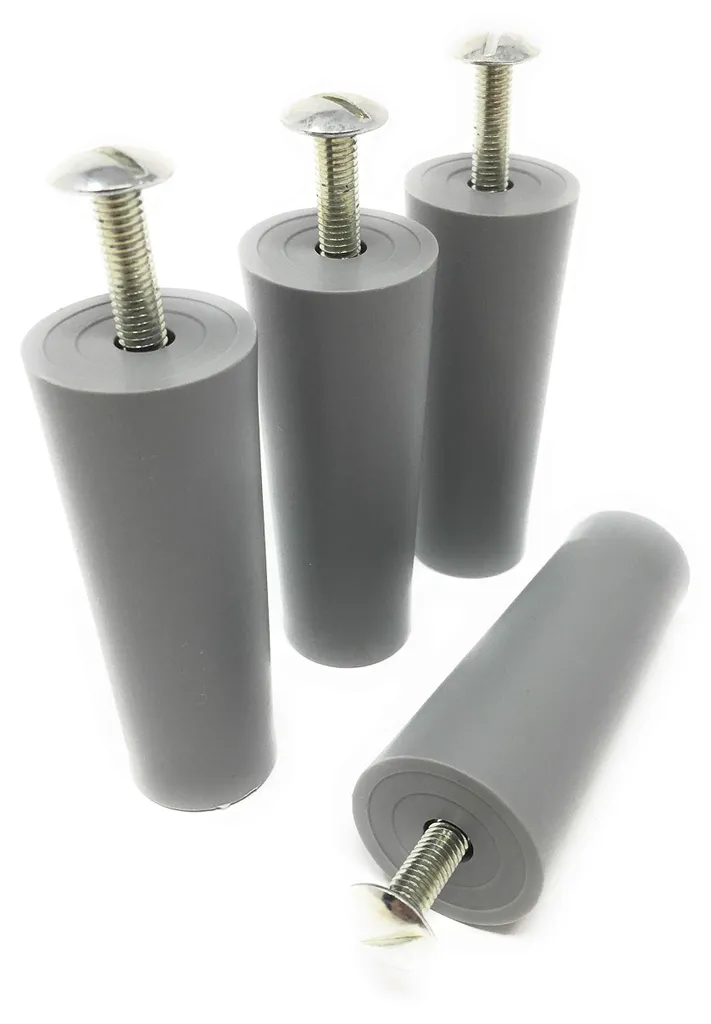 Butées pour volets roulants 60 mm grises - Lot de 4 bouchons d'arrêt