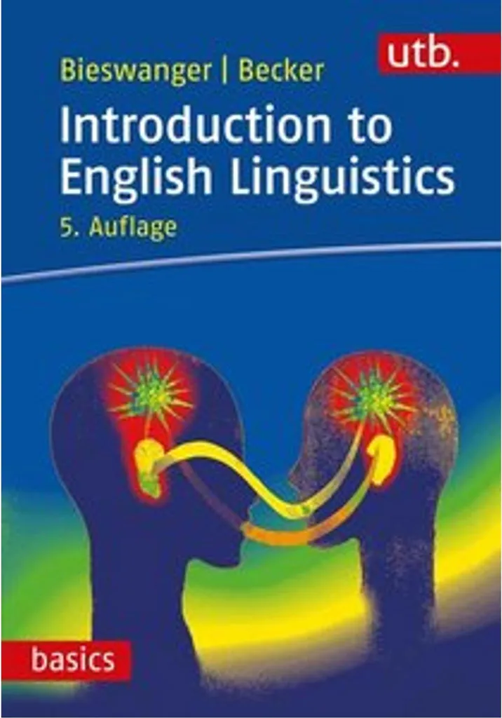 Introduction to English Linguistics : guide complet de syntaxe anglaise