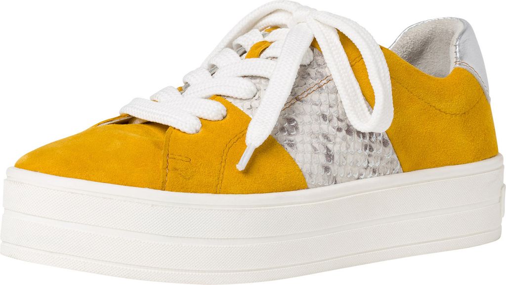 Marco Tozzi Damen Sneaker gelb 2-2-23767-24 F-Weite Größe: 41 EU
