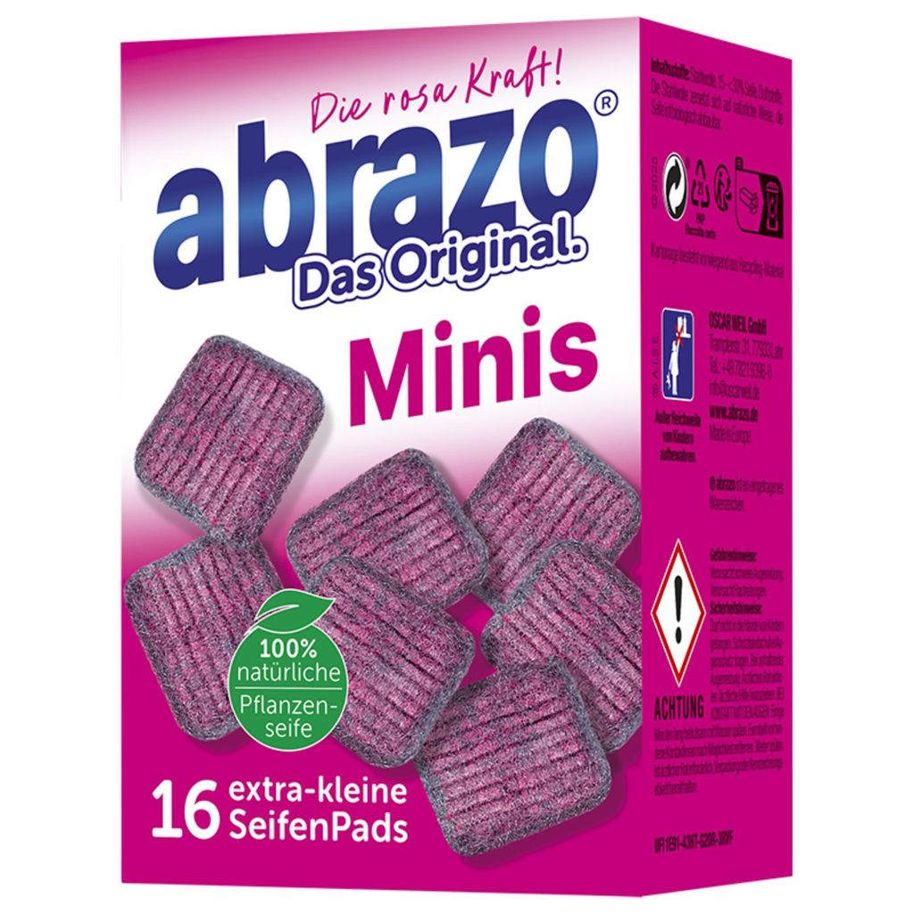 abrazo Seifenpads Mini's 1 x 16 Stück extra-klein Produktbild 