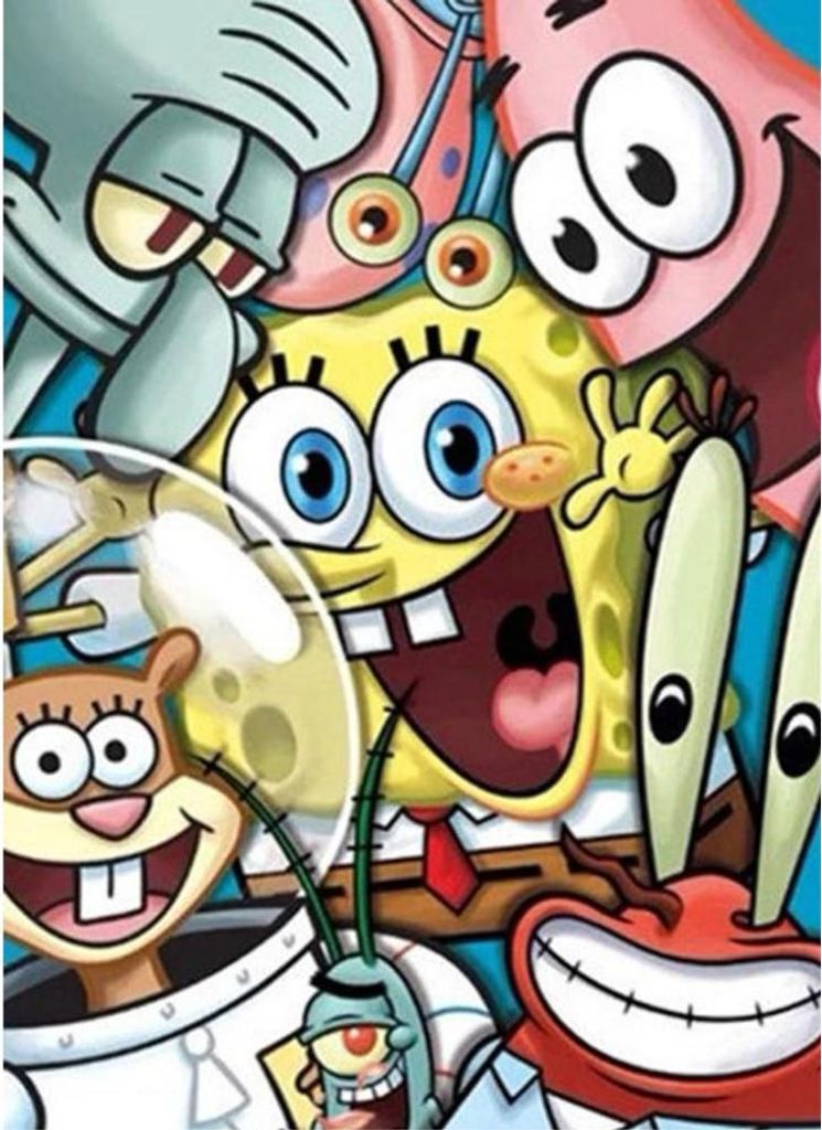 Maľovanie podľa čísel Spongebob a priatelia 40x50 cm Obrázok produktu 