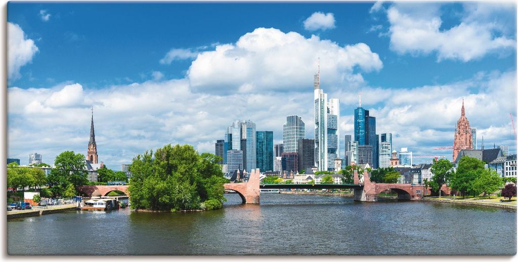 ARTland Leinwandbild Frankfurt am Main Größe: 40x20 cm
