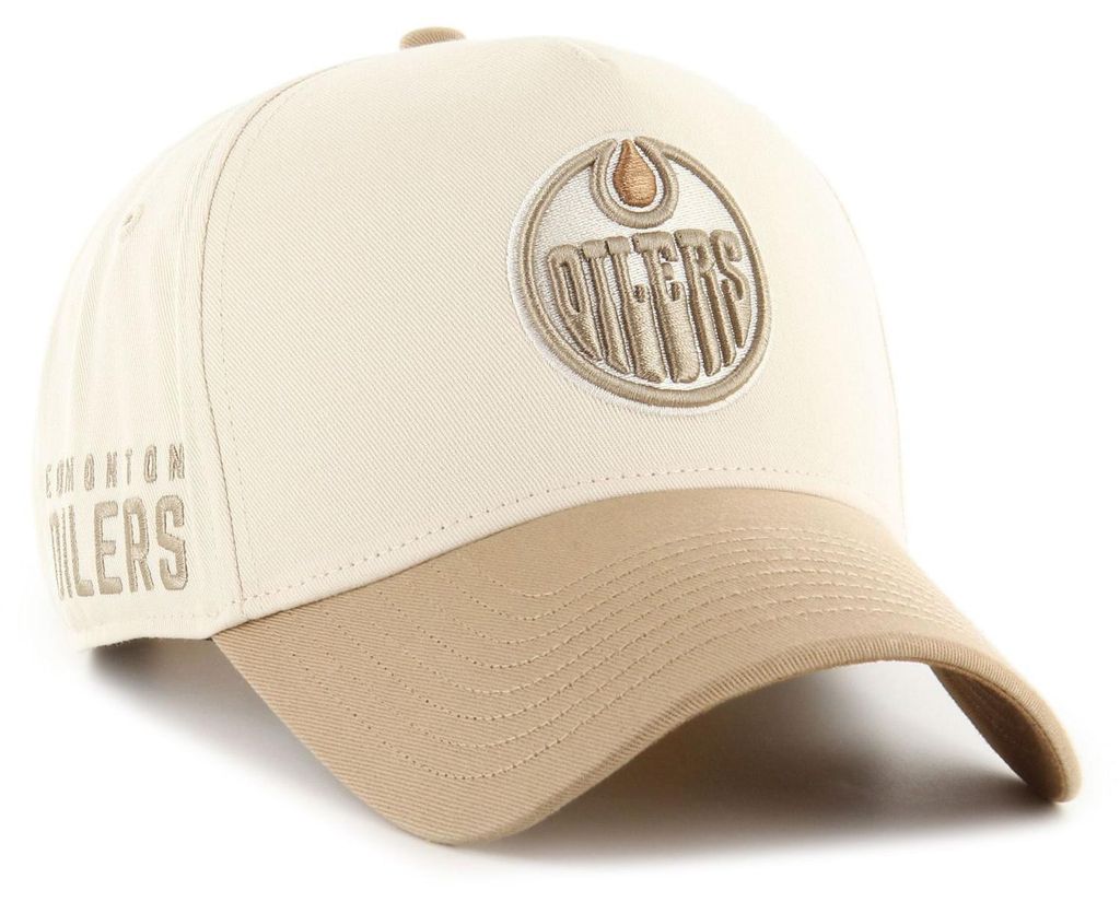 47 Brand Snapback Cap - SIDE SCRIPT Edmonton Oilers beige Produktbild 