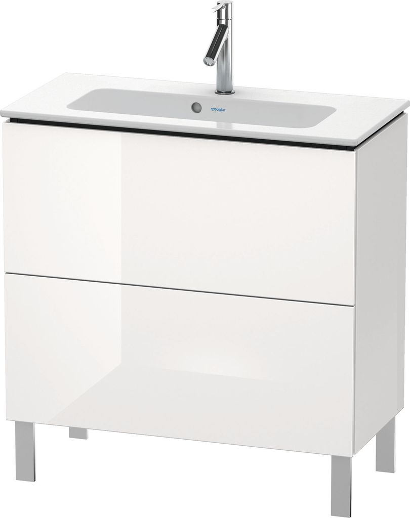 Duravit L-Cube Waschtischunterbau stehend, Compact, 2 Auszüge, 820x704x391mm, LC667402222