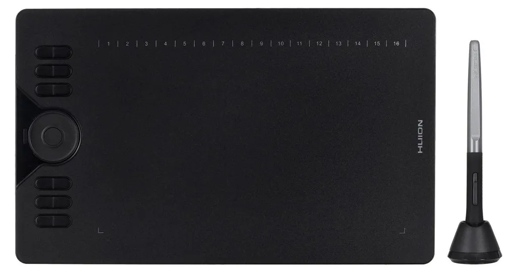 Huion HS610 Tablette Graphique 5080 LPI pour Dessiner sans Latence Noir
