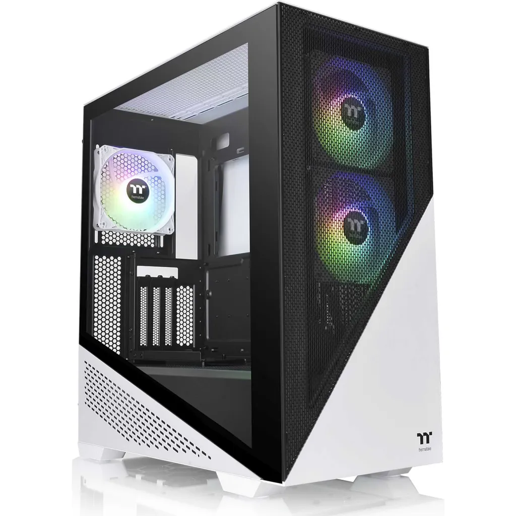 Boîtier Thermaltake Divider 370 TG Snow avec Vitre Trempée et ARGB