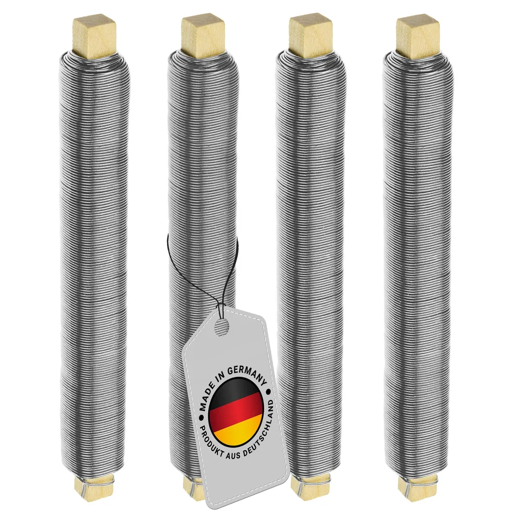 Fil de fixation robuste 0,65mm ECENCE contre la rouille pour fleurs x4