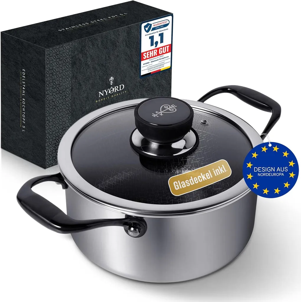 Pentola NYORD Acciaio Inox 2.8L Ibrida Nido d'Ape Antiaderente Shop