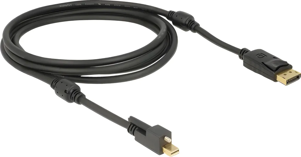Cavo Delock Mini DP to DP 2m 4K 60Hz - Zero Lag Screw Lock