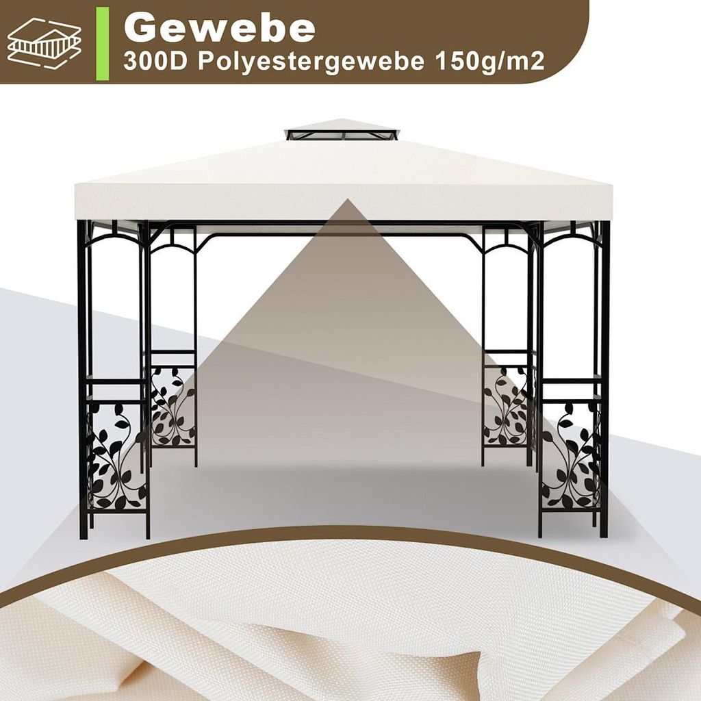 SWANEW Ersatzdach für Garten-Pavillon 3x3M für Unterstand Produktbild 