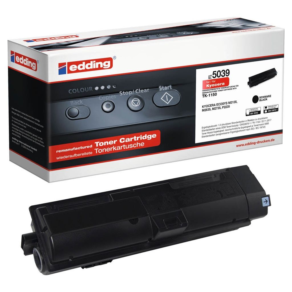 edding Toner 18-5039 wie Kyocera TK-1150 schwarz