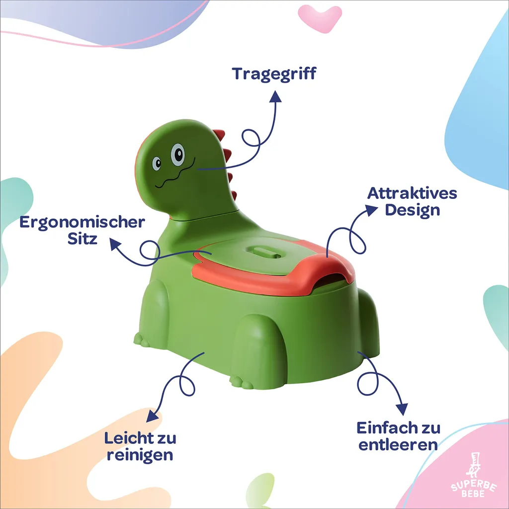 Pot potty training anti-éclaboussures pour simplifier la propreté - 3