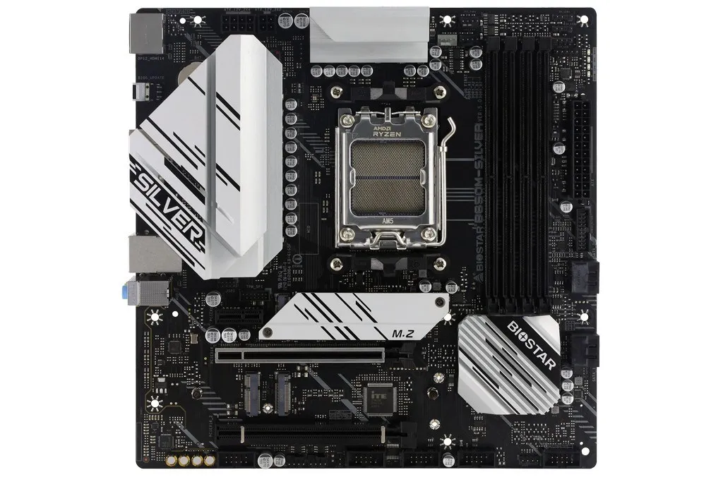Biostar B650M-Silver AM5 mATX | Scheda Madre Gaming DDR5 Professionale