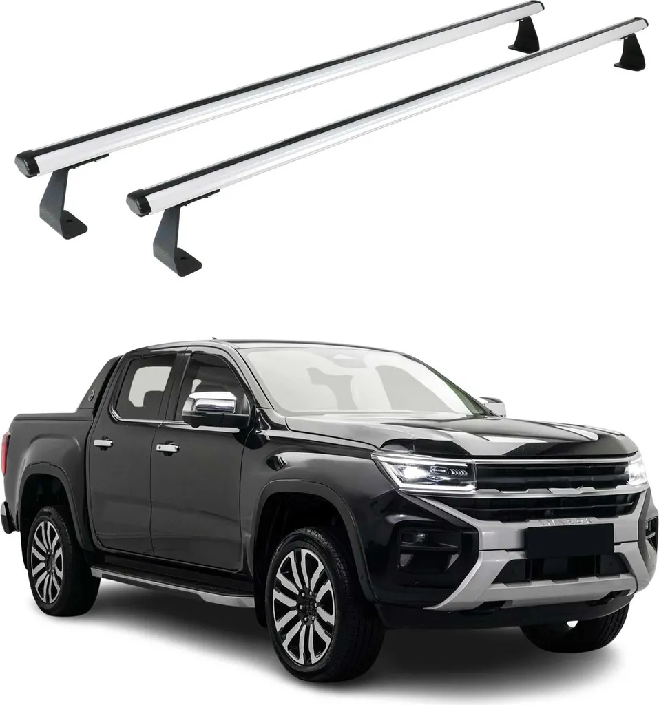 Barre Portatutto Volkswagen Amarok 2022-2025 Argento - Trasporto Sicuro