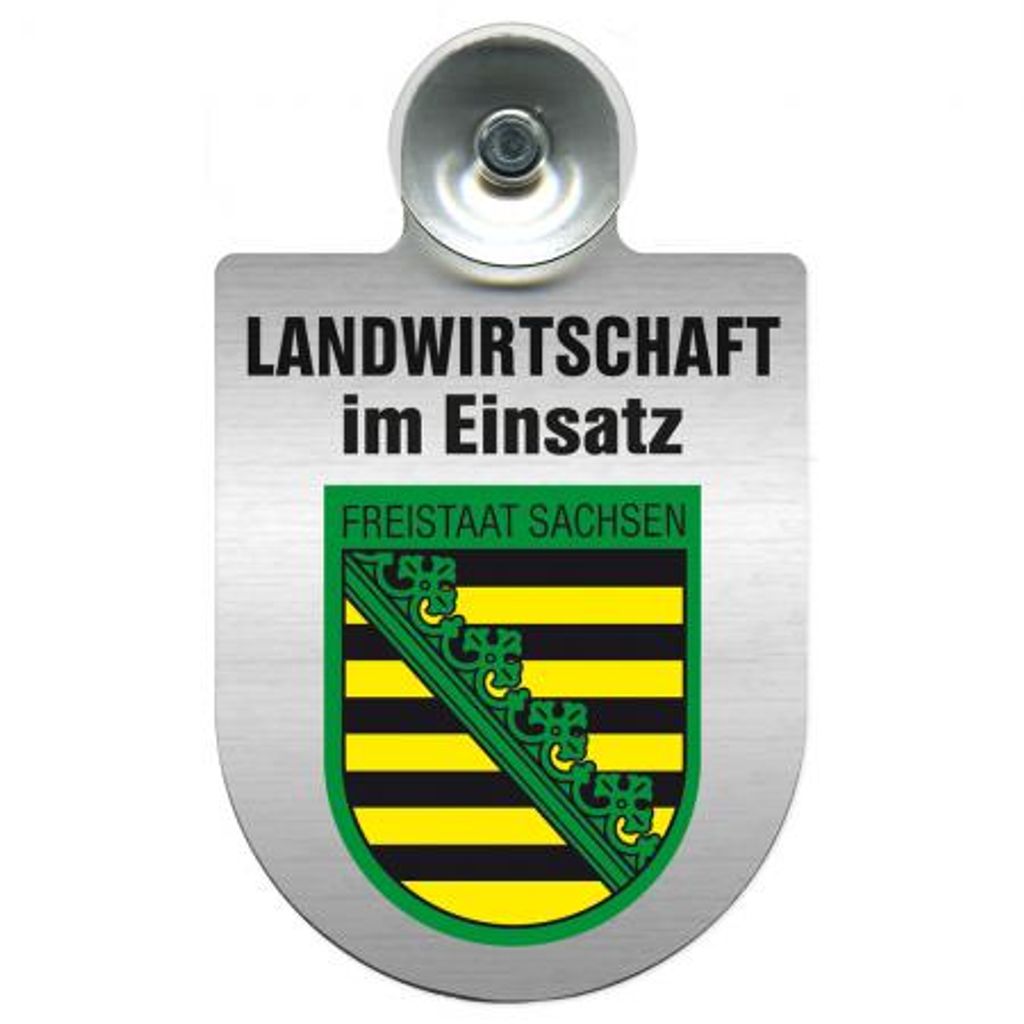 Einsatzschild fuer Windschutzscheibe Schild Landwirtschaft im Einsatz  309460