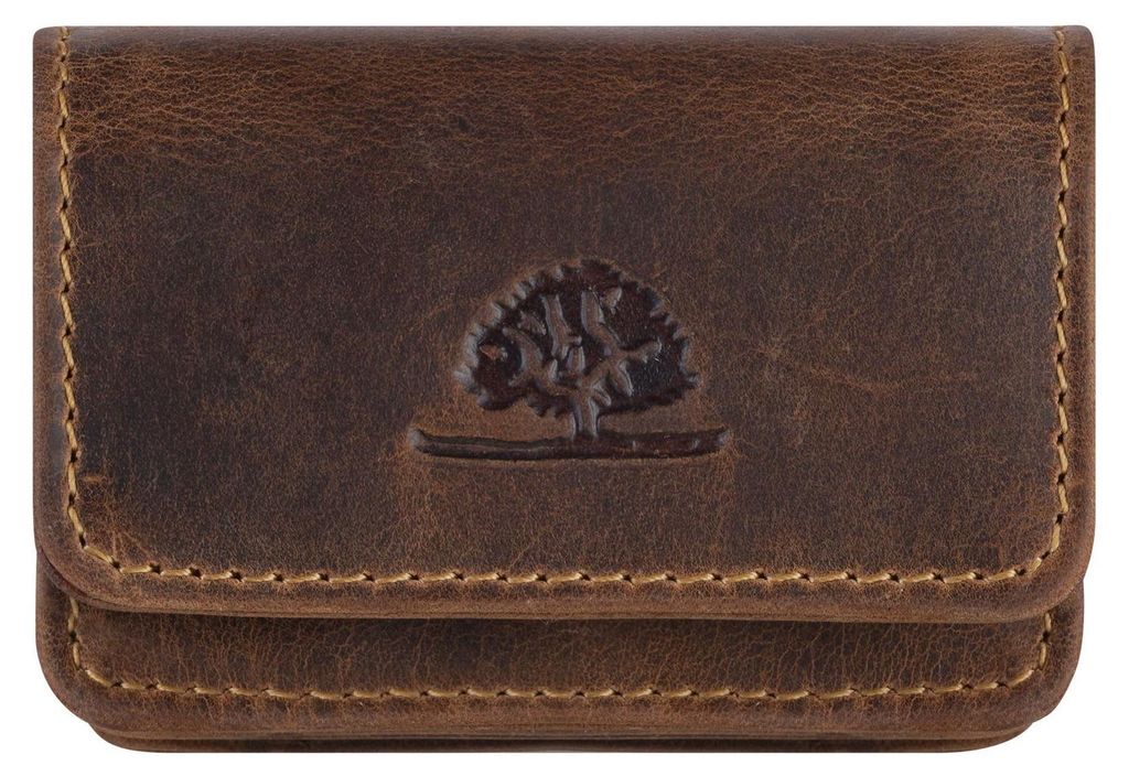 Greenburry Vintage 1680-25/BR Mini portfel skórzany z Zdjęcie produktu 