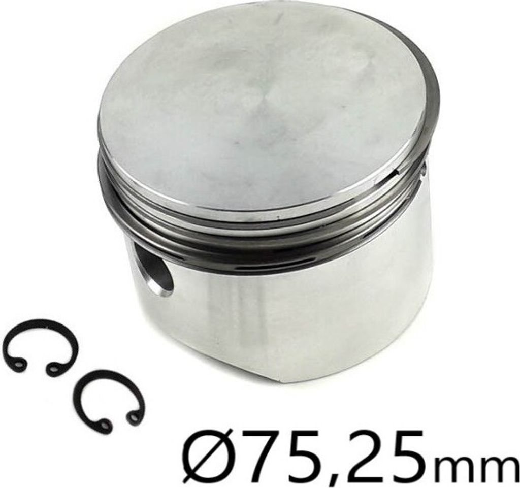 Piston de compresseur avec segments 75,25x2x2x4 | Iveco Image du produit 