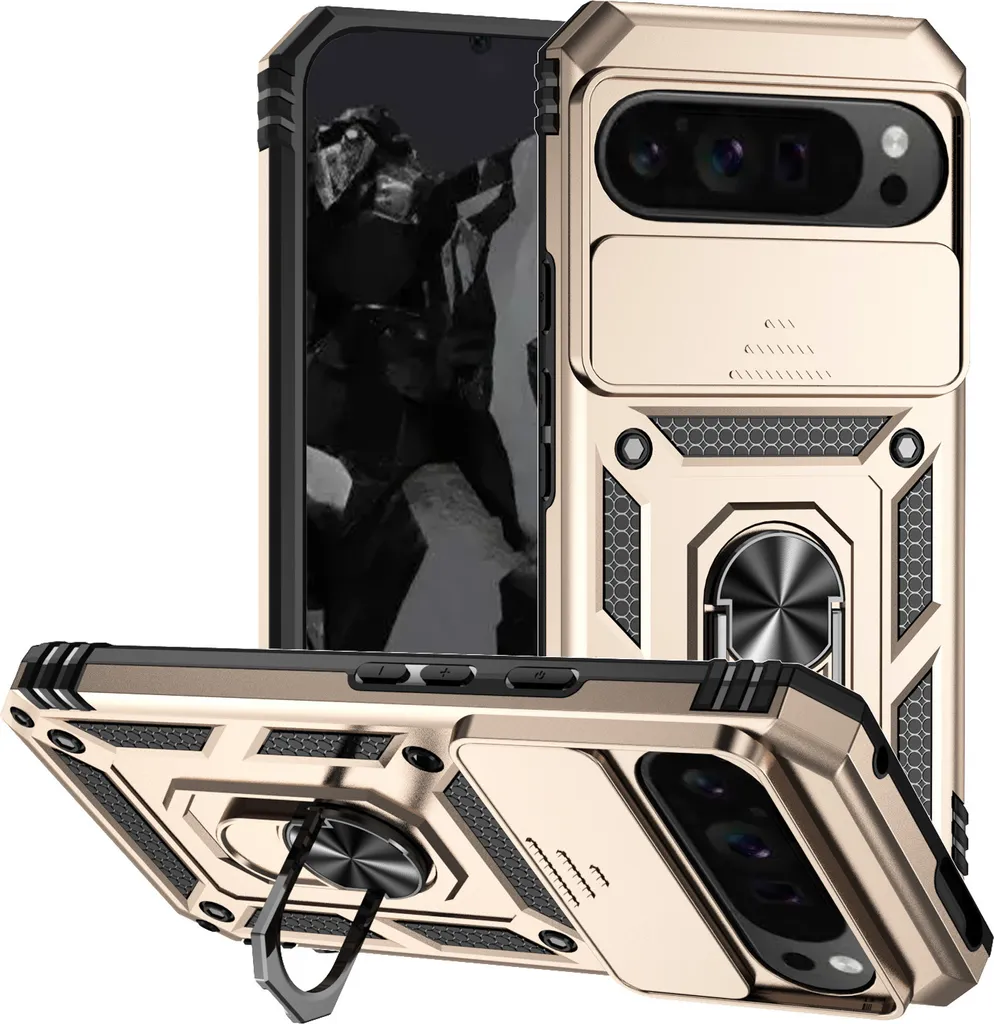 Cover per Google Pixel 8A Con Vetro Temperato Custodia Con Scorrevole