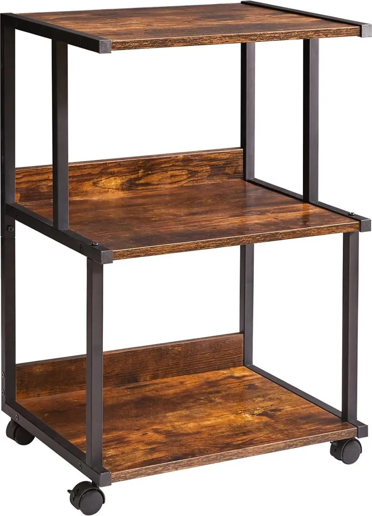 Support d'imprimante mobile : fini le bureau encombré grâce aux 2 niveaux