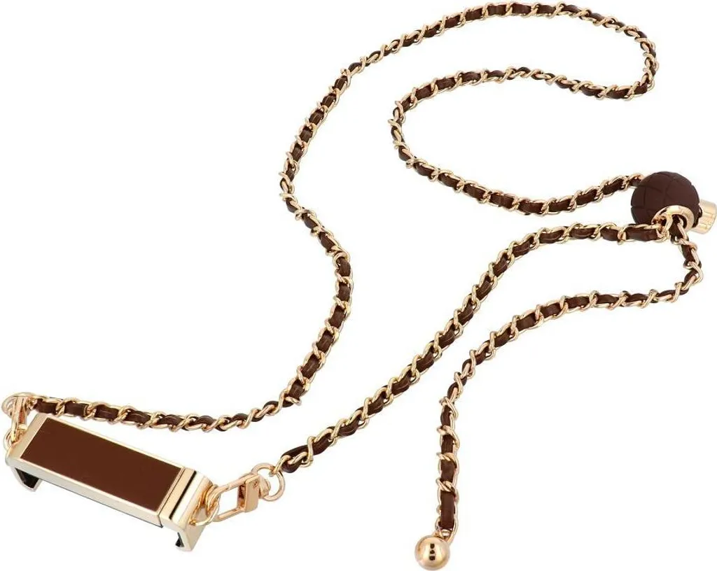 Catena / Corda con supporto GLAMOUR adatta a tutti i modelli 80 mm di larghezza massima MARRONE