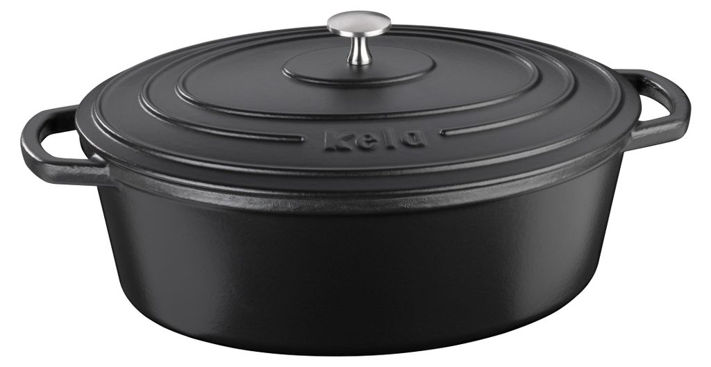 Kela Calido, 6 l, Schwarz, Eisenguss, Emaille, 330 mm, 260 Produktbild 
