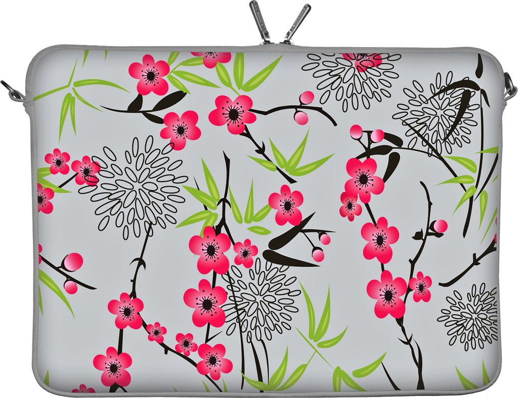 LS104-13 Sakura Designer Schutzhülle für Laptops und Tablets mit einer Bildschirmdiagonale von 33,8 cm (13,3 Zoll) grau