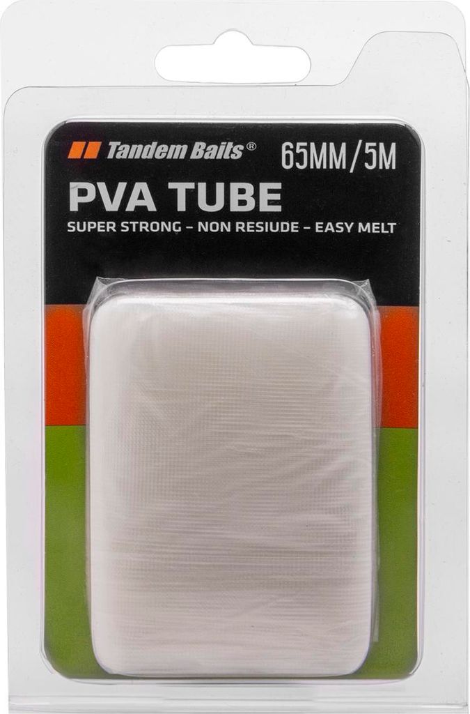 Löslicher PVA-Schlauch für Angeln, 90 mm x 5 m, zum Befüllen mit Grundfutter