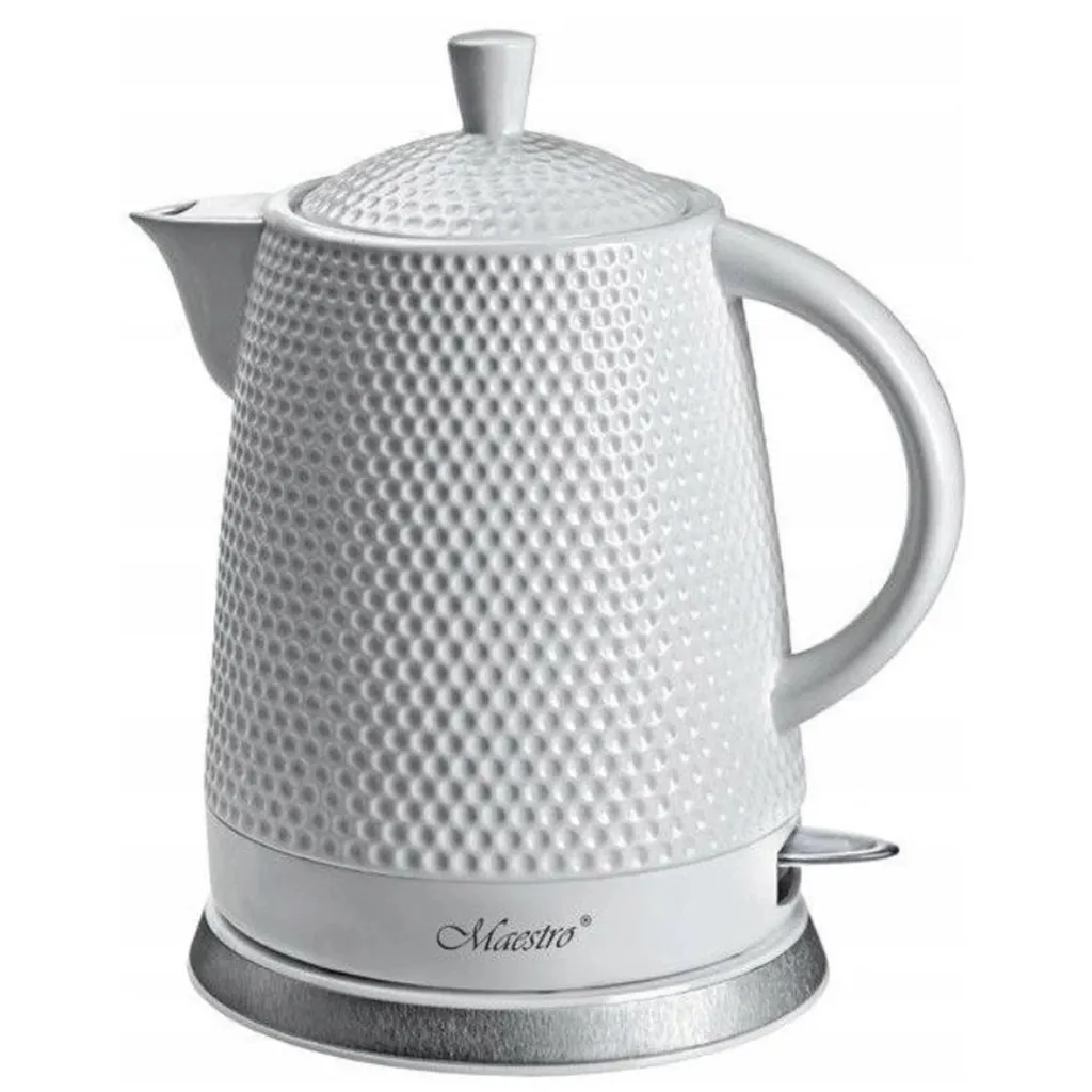 Maestro MR-069 Bollitore Ceramica Bianco 1.5 Litri 1500W Prezzo Offerta