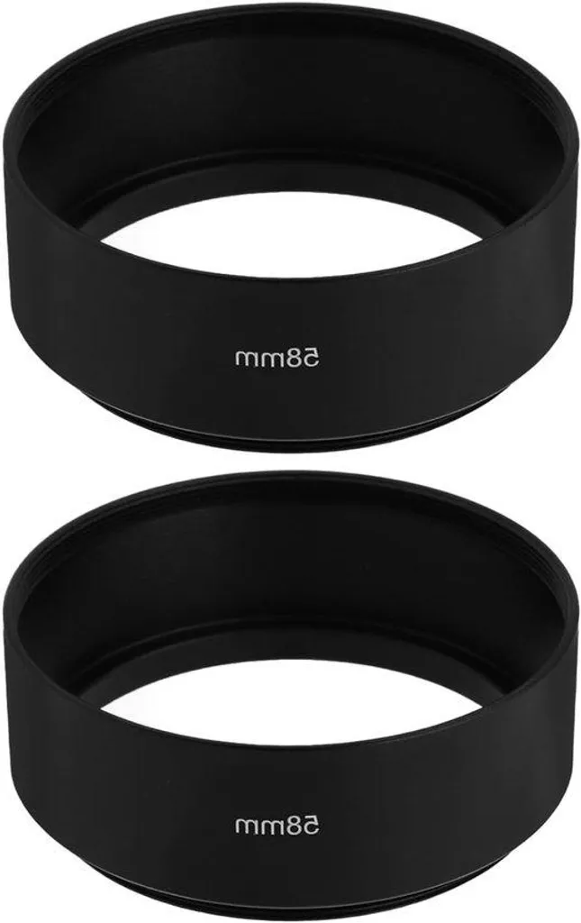 Solution macro 58mm aluminium noir pour éviter le flou de mise au point