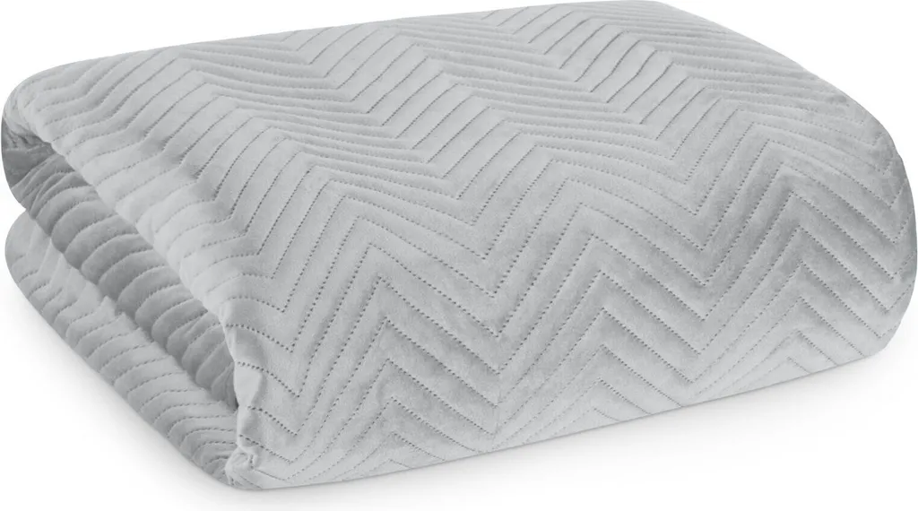 Couvre-lit argenté SOFIA 200x220 cm : boutis matelassé chic et moderne - 5