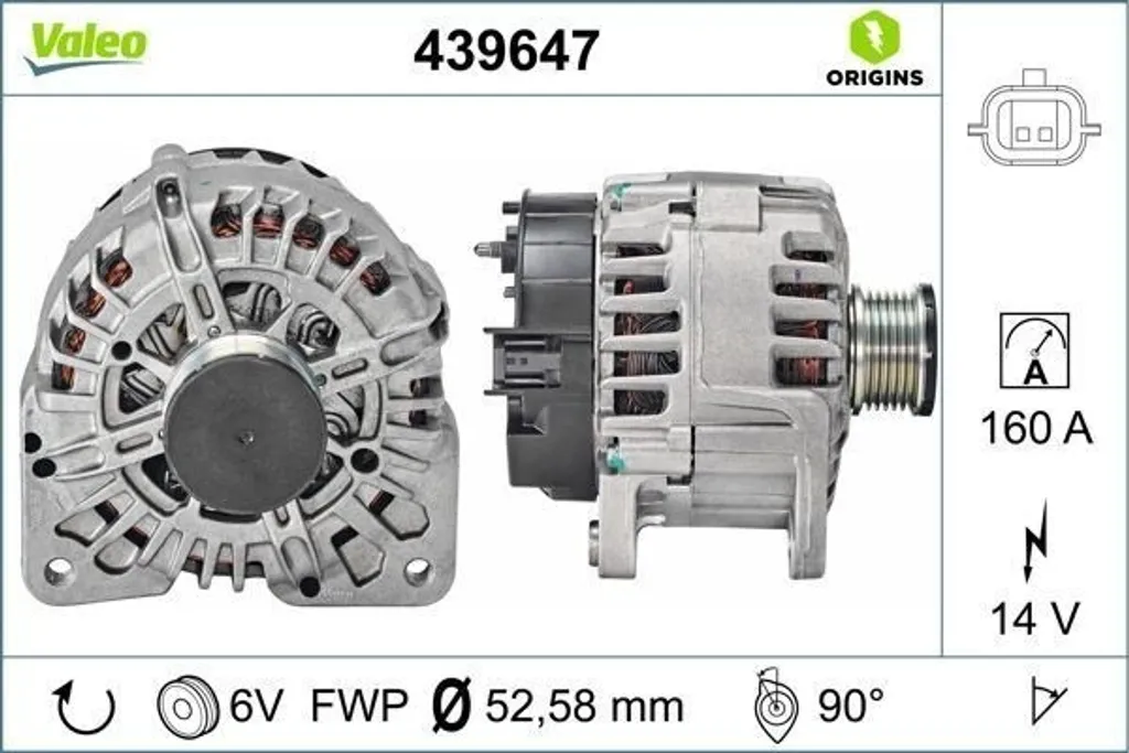 Alternateur 150A haute performance pour moteur Scenic et Megane 3