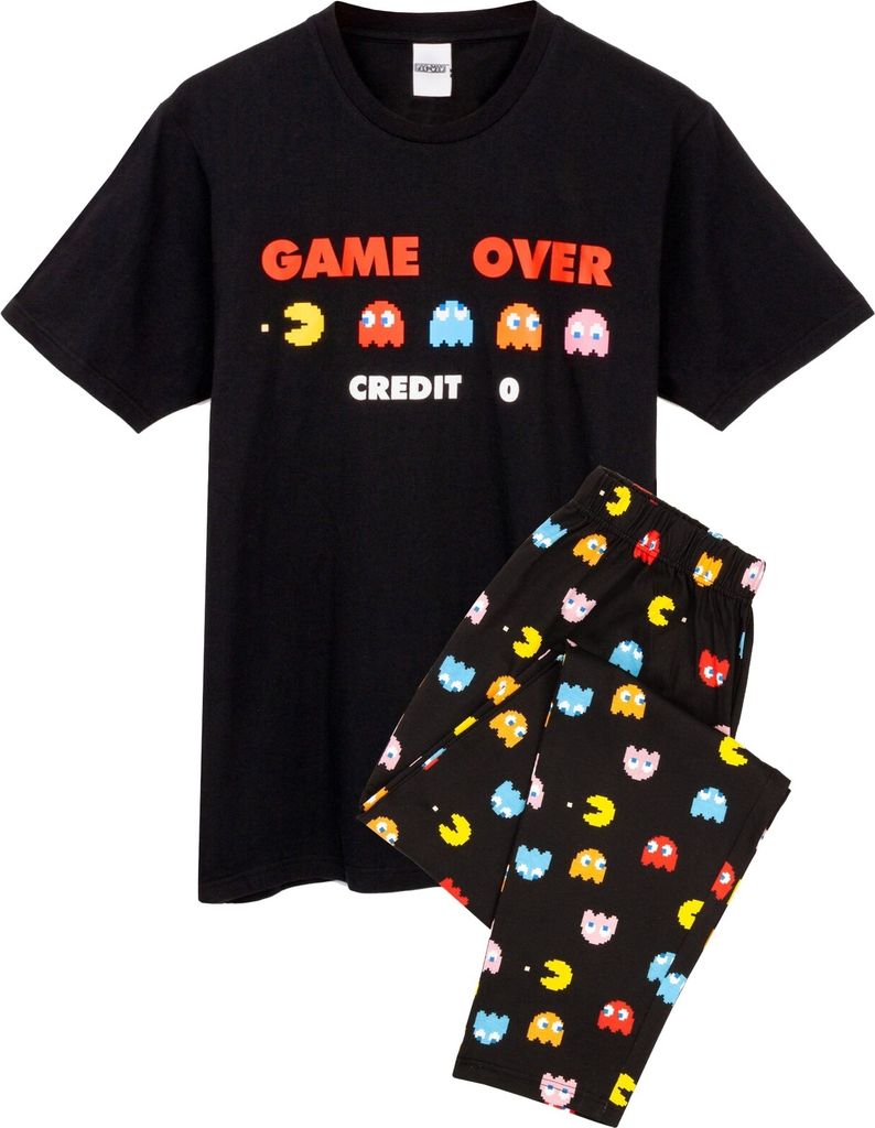 Pac-Man - pánské pyžamo "Game Over" NS5915 (2XL) (černá) Obrázek produktu 