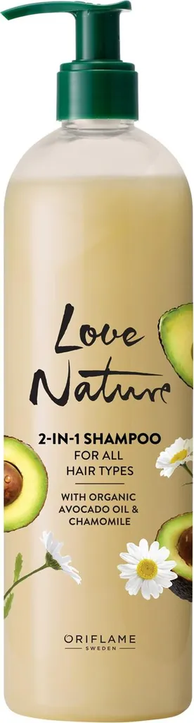 Shampooing 2 en 1 Anti-nœuds Avocat et Camomille pour Cheveux Ternes