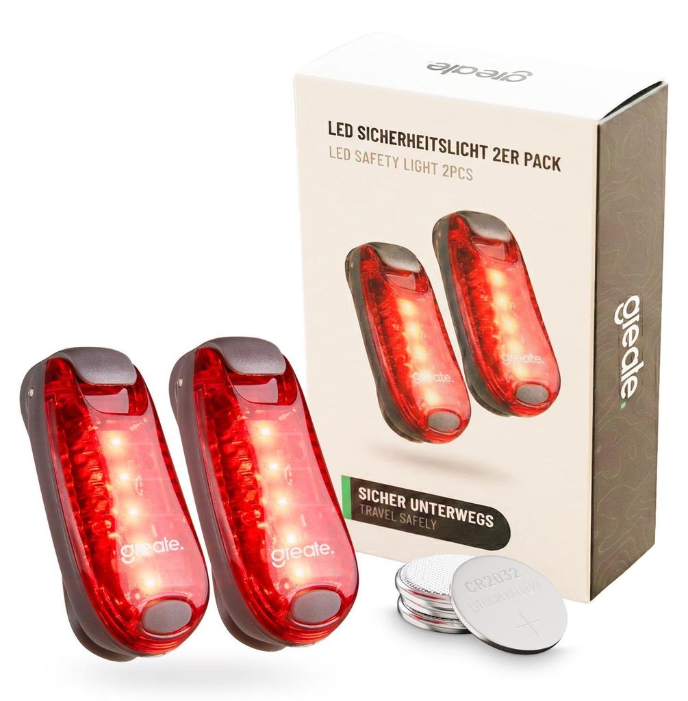 greate 2x zaino scolastico con luci lampeggianti a LED - Immagine del prodotto 