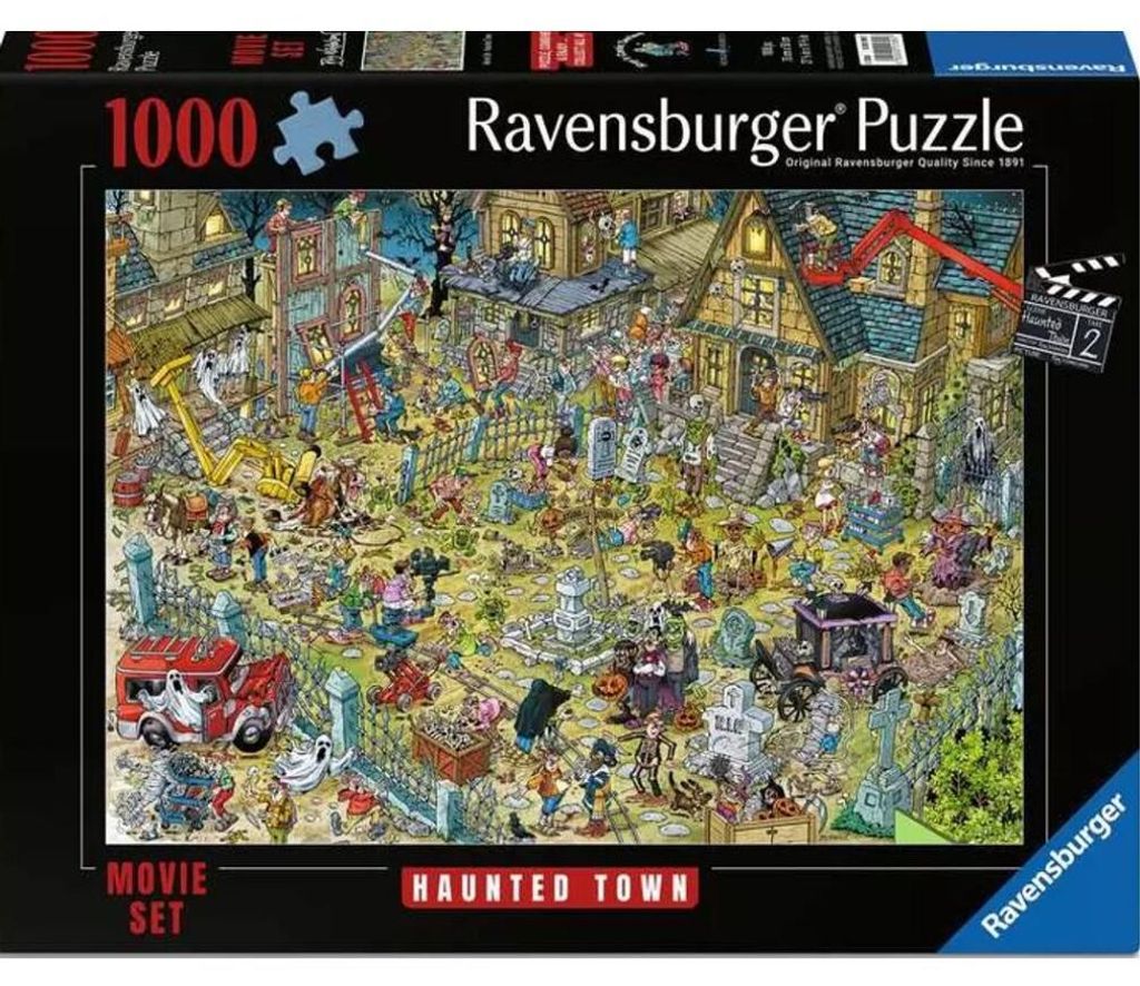 Puzzle Ravensburger « Filmset Spookstad » - 1 000 pièces Image du produit 