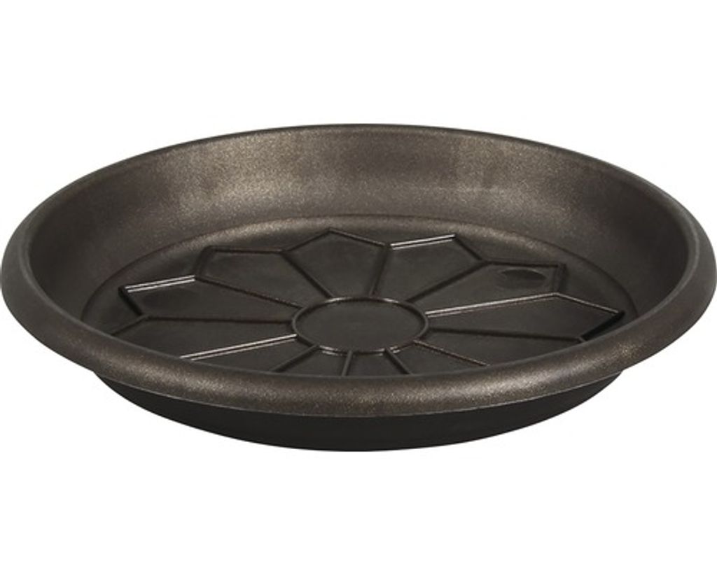 Kunststoffschale unter dem Topf Naxos Ø 40 cm braun