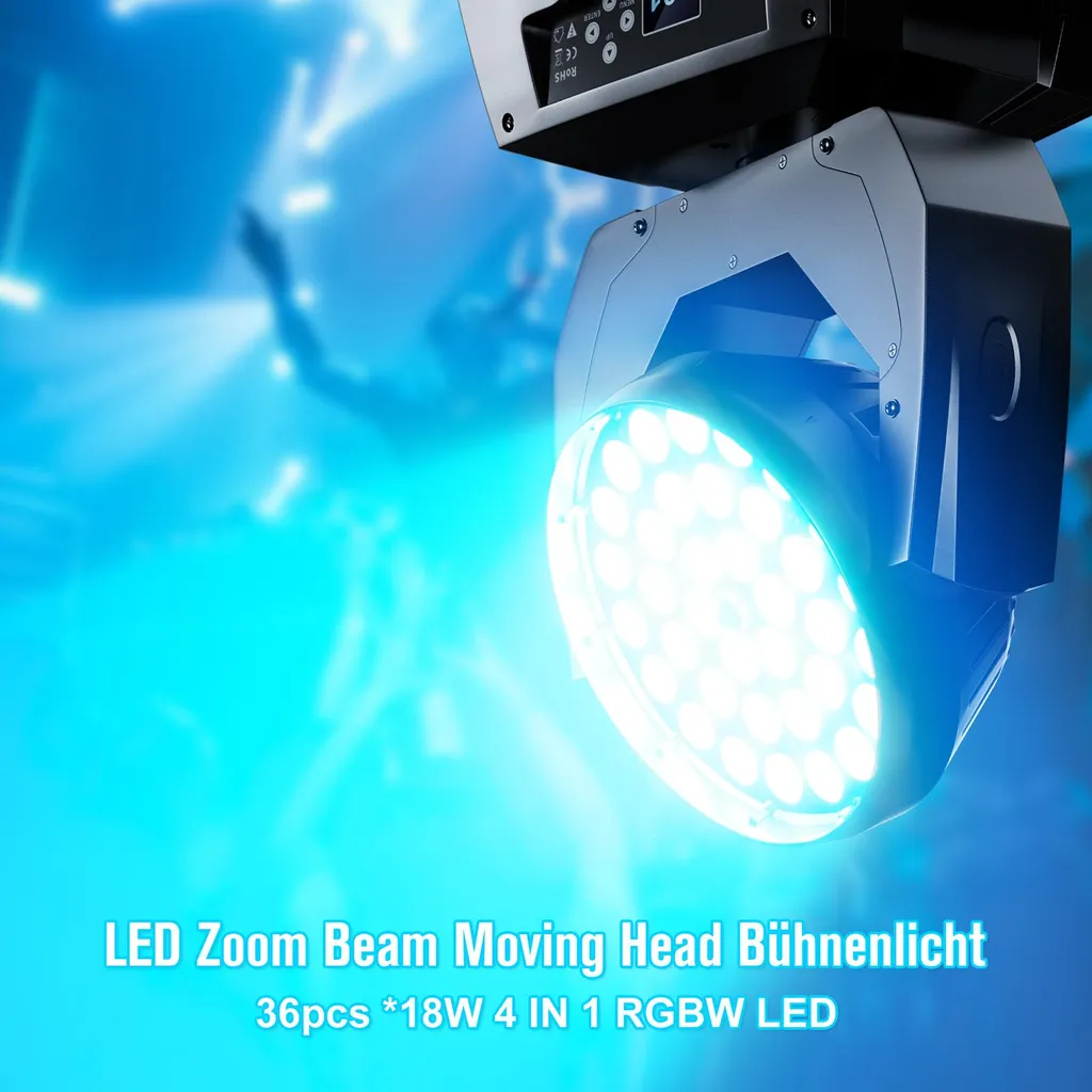 Lyre LED RGBW avec Tête Mobile DMX : Finis les Éclairages Statiques - 2