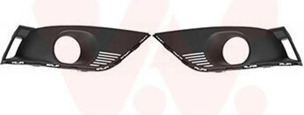 Grille VAN WEZEL robuste avec trous antibrouillard Megane IV Grandtour